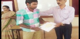 Pakiraswamy receiving AEW completion                     certificate